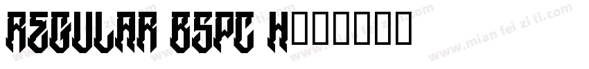 Regular B5pc H字体转换